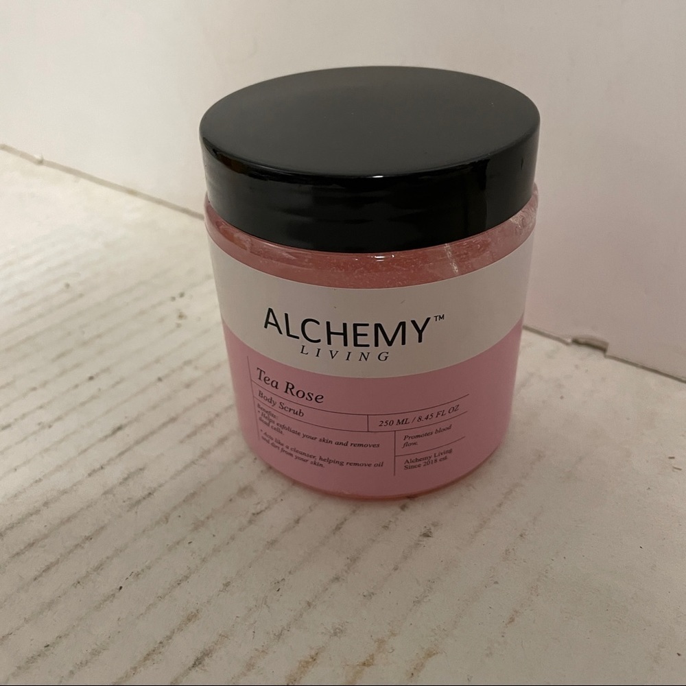 Alchemy Living Tea Rose Body Scrub HTF